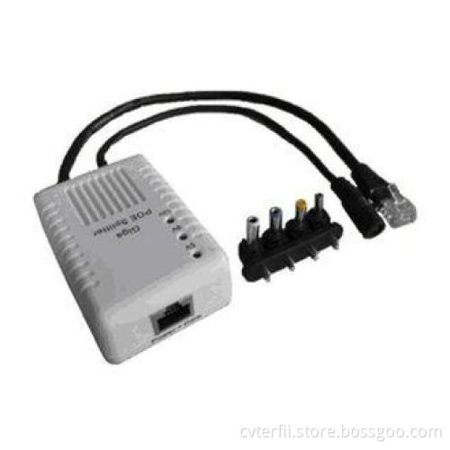5V / 9V / 12V DC POE Power Adapter 1000Base-T IEEE802.3af 1